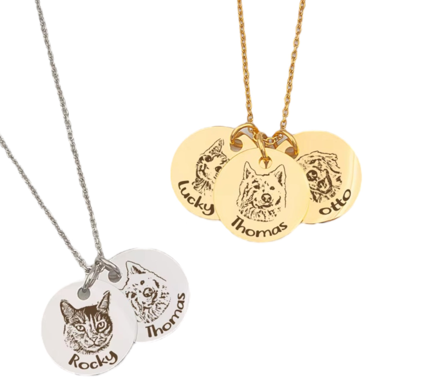 Gravurely - Personalisierte Haustiere Kette